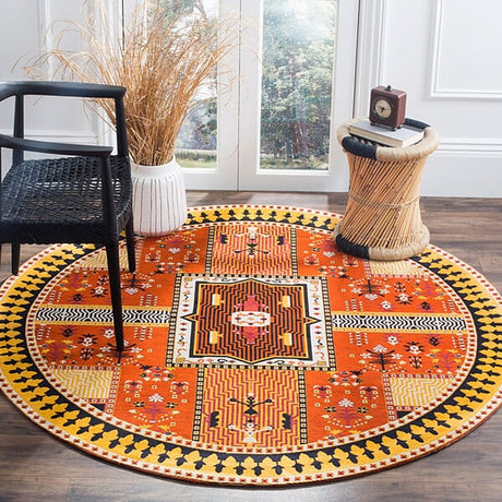 Safavieh Classic Vintage Clv512D Orange / Gold Rugs - Safavieh - clv512d - 6sq