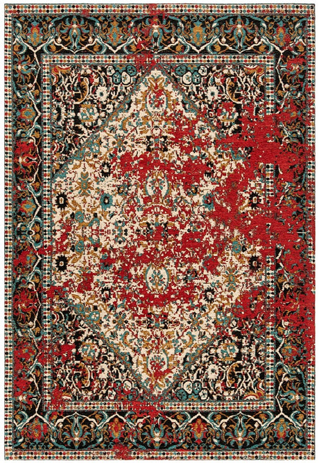 Safavieh Classic Vintage Clv701Q Red / Charcoal Rugs - Safavieh - clv701q - 4