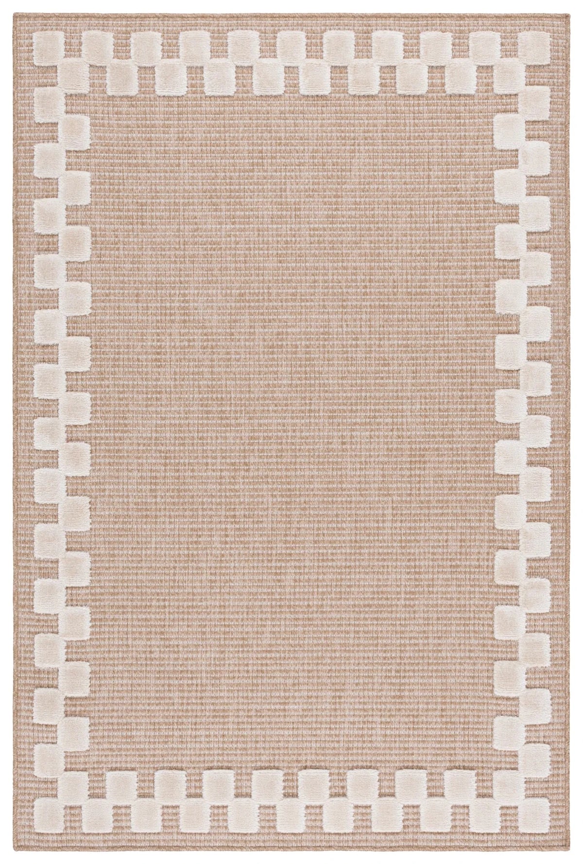 Safavieh Clayton 4'-0" x 6'-0" Rug in Natural / Ivory