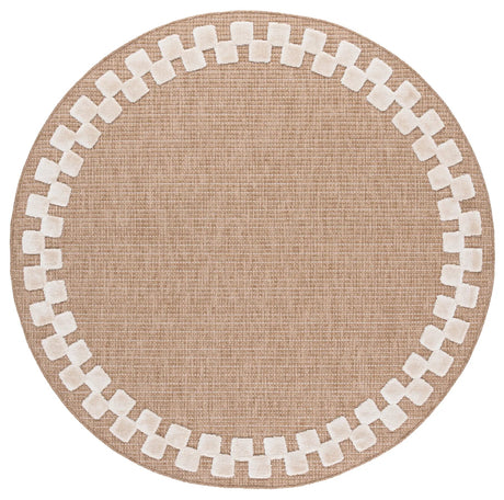 Safavieh Clayton 6'-7" x 6'-7" Rug in Natural / Ivory