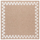 Safavieh Clayton 6'-7" x 6'-7" Rug in Natural / Ivory