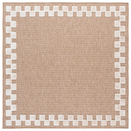Safavieh Clayton 6'-7" x 6'-7" Rug in Natural / Ivory