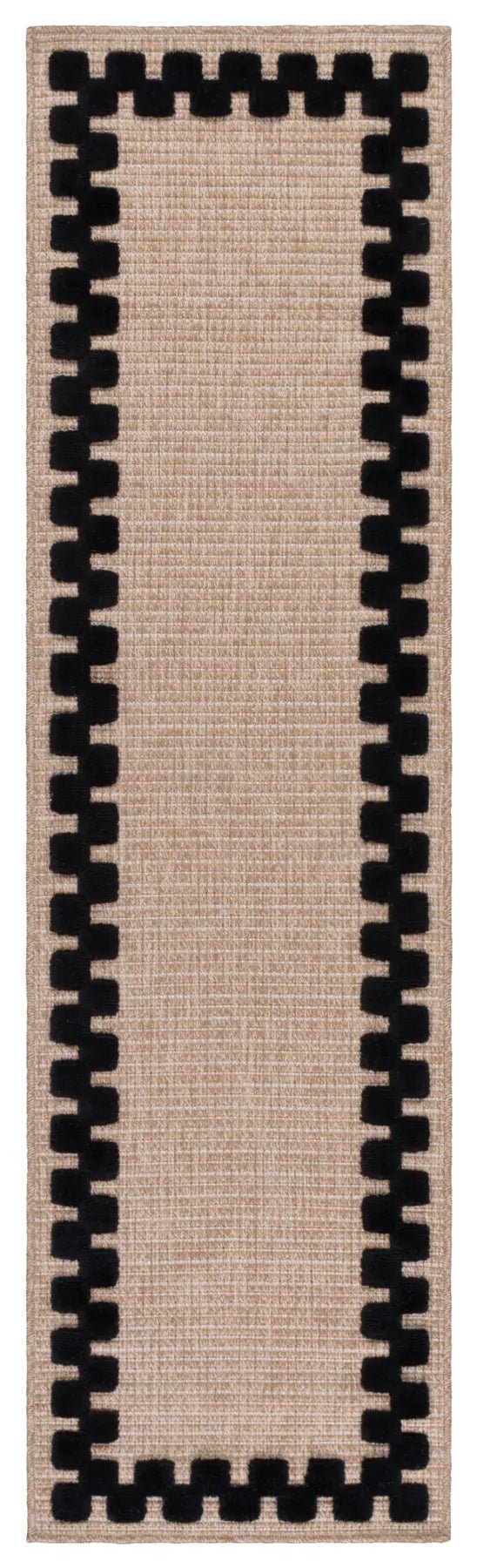 Safavieh Clayton 2'-2" x 8'-0" Rug in Natural / Black