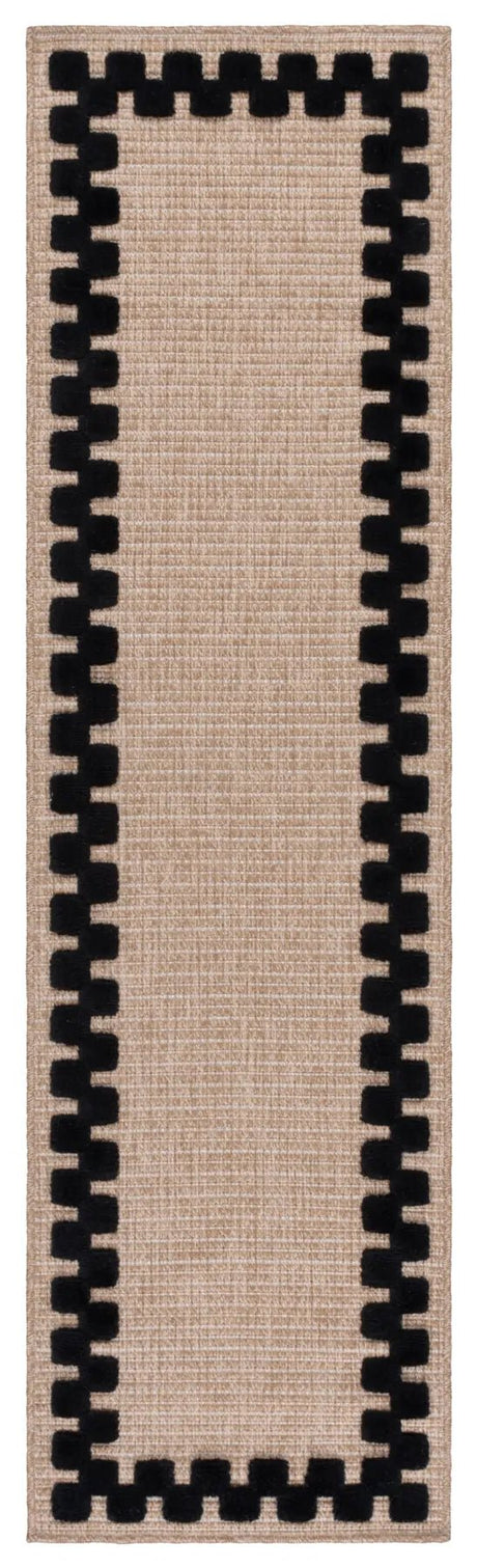 Safavieh Clayton 2'-2" x 8'-0" Rug in Natural / Black