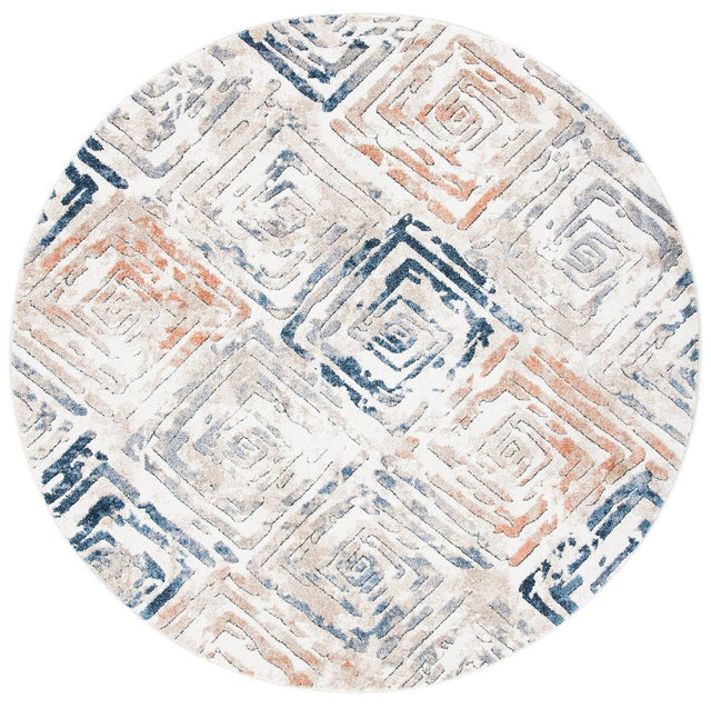 Safavieh Coppertone Cpn324A Ivory/Navy Rugs - Safavieh - cpn324a - 7r