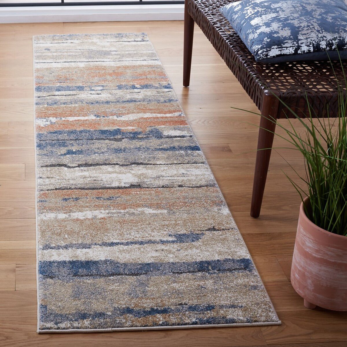 Safavieh Coppertone Cpn351A Ivory/Navy Rugs - Safavieh - cpn351a - 7r
