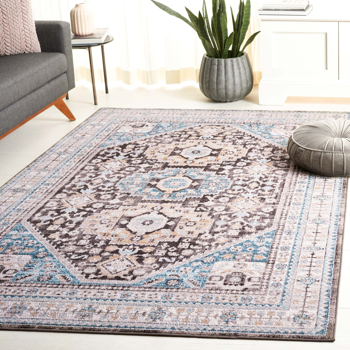 Safavieh Cornelia Crn211T Blue/Charcoal Rug - Safavieh - crn211t - 4
