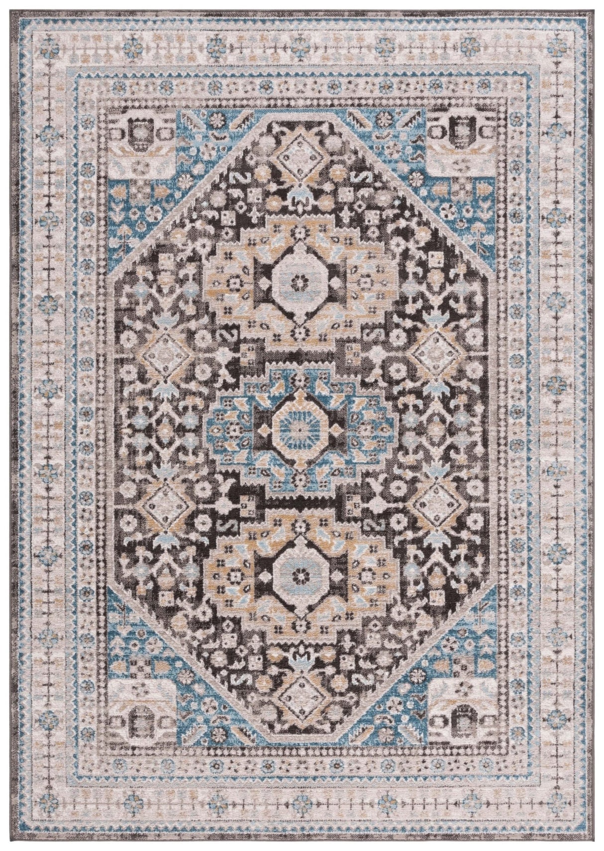 Safavieh Cornelia Crn211T Blue/Charcoal Rug - Safavieh - crn211t - 4