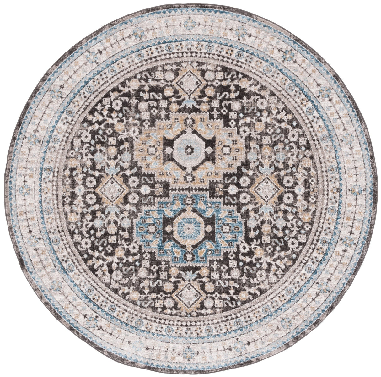 Safavieh Cornelia Crn211T Blue/Charcoal Rug - Safavieh - crn211t - 7r