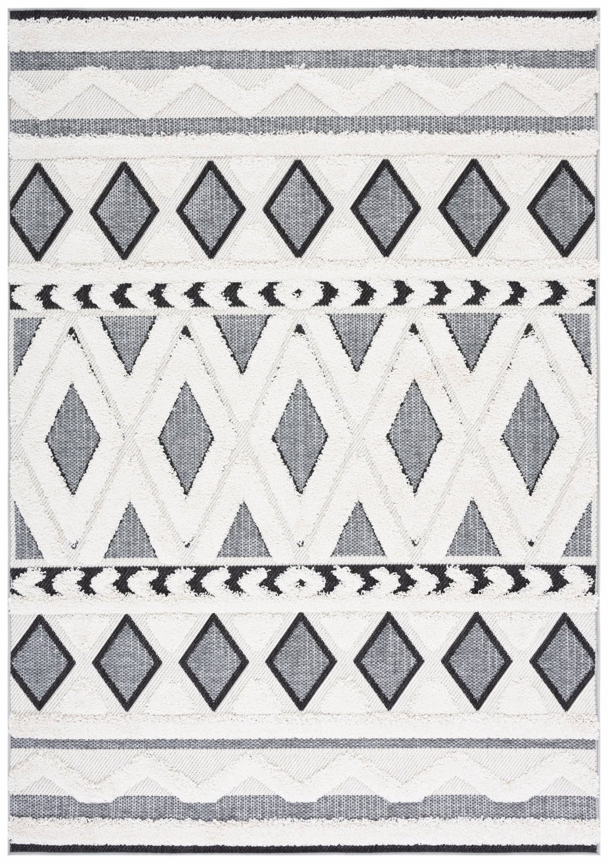 Safavieh Cottage Cot200A Ivory/Dark Grey Rug - Safavieh - cot200a - 4