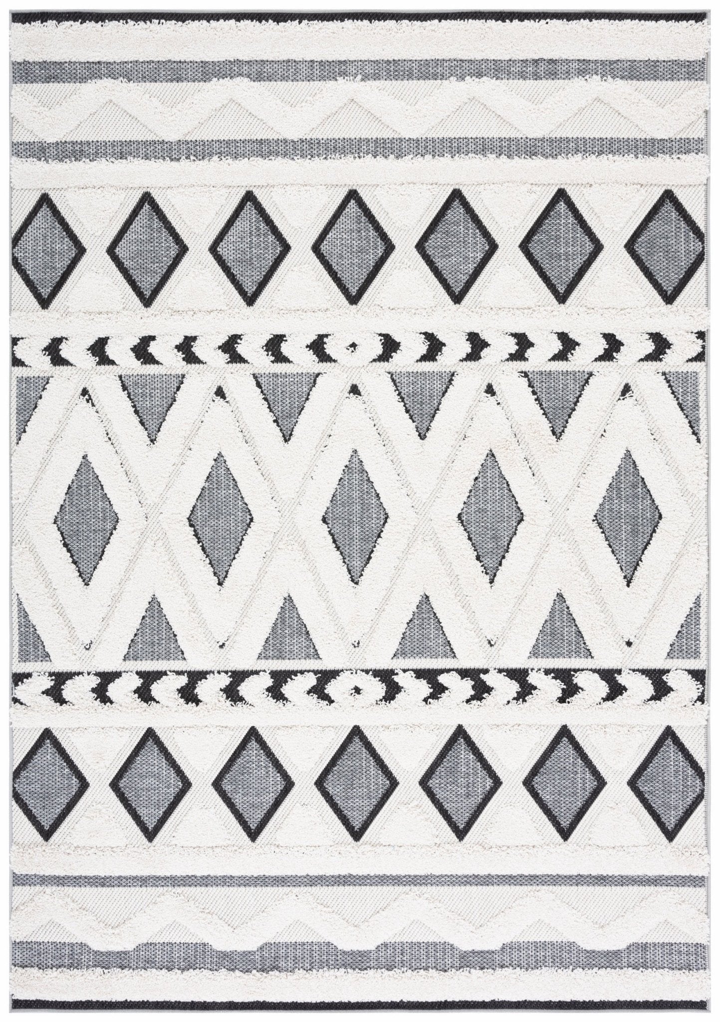 Safavieh Cottage Cot200A Ivory/Dark Grey Rug - Safavieh - cot200a - 4