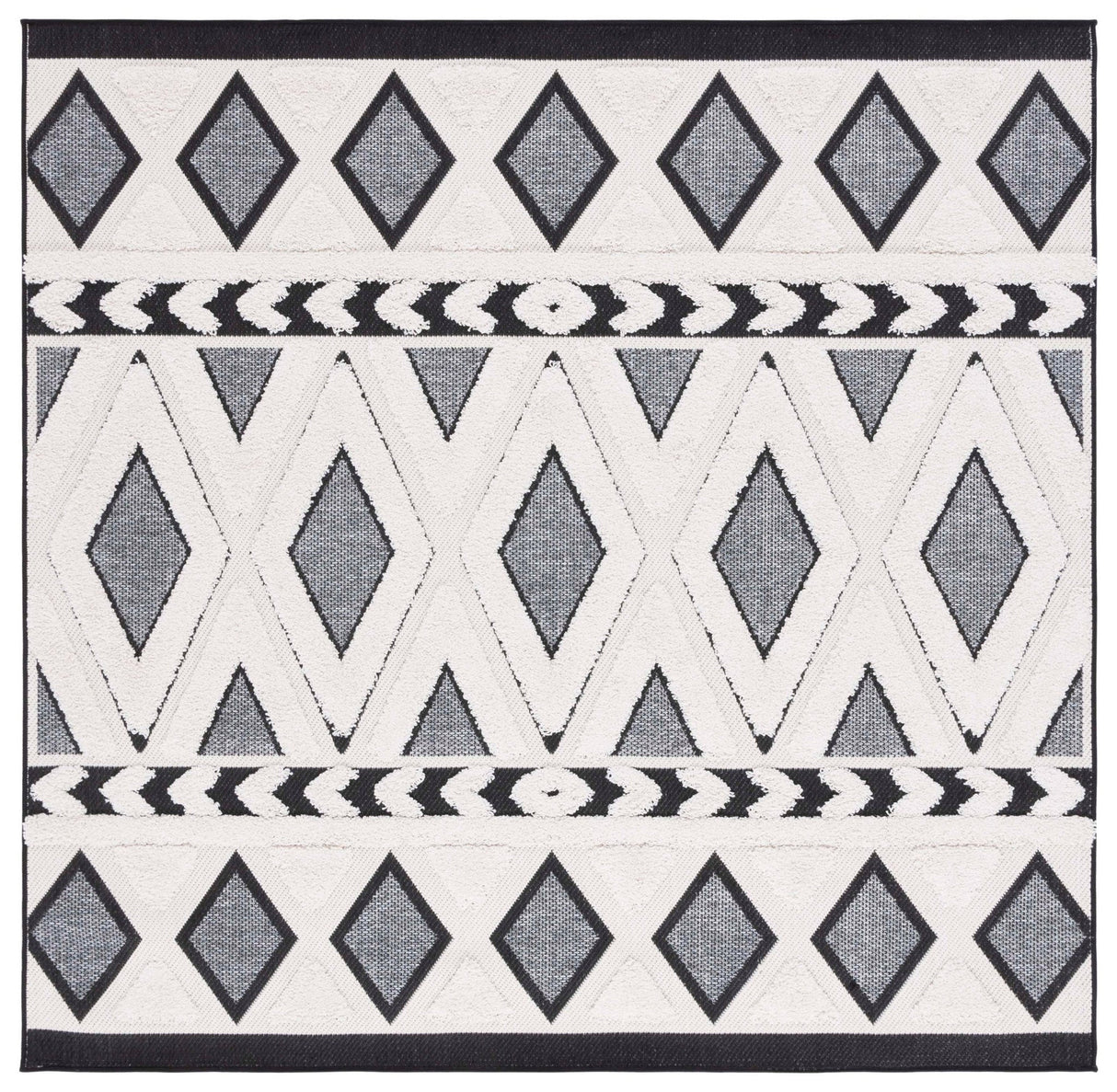 Safavieh Cottage Cot200A Ivory/Dark Grey Rug - Safavieh - cot200a - 7sq