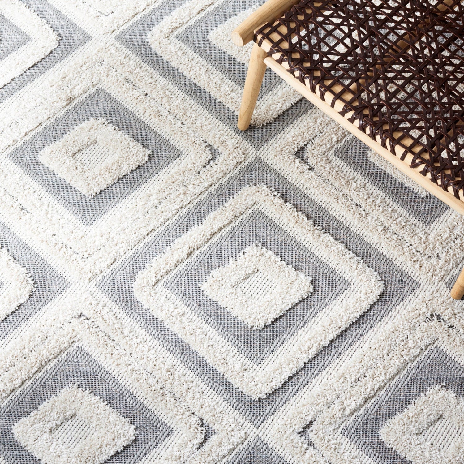 Safavieh Cottage Cot202B Ivory/Grey Rug - Safavieh - cot202b - 7r