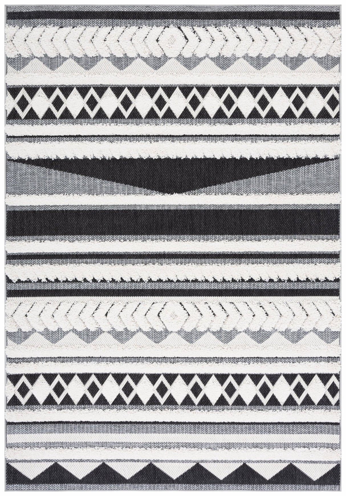 Safavieh Cottage Cot204A Ivory/Black Rug - Safavieh - cot204a - 4