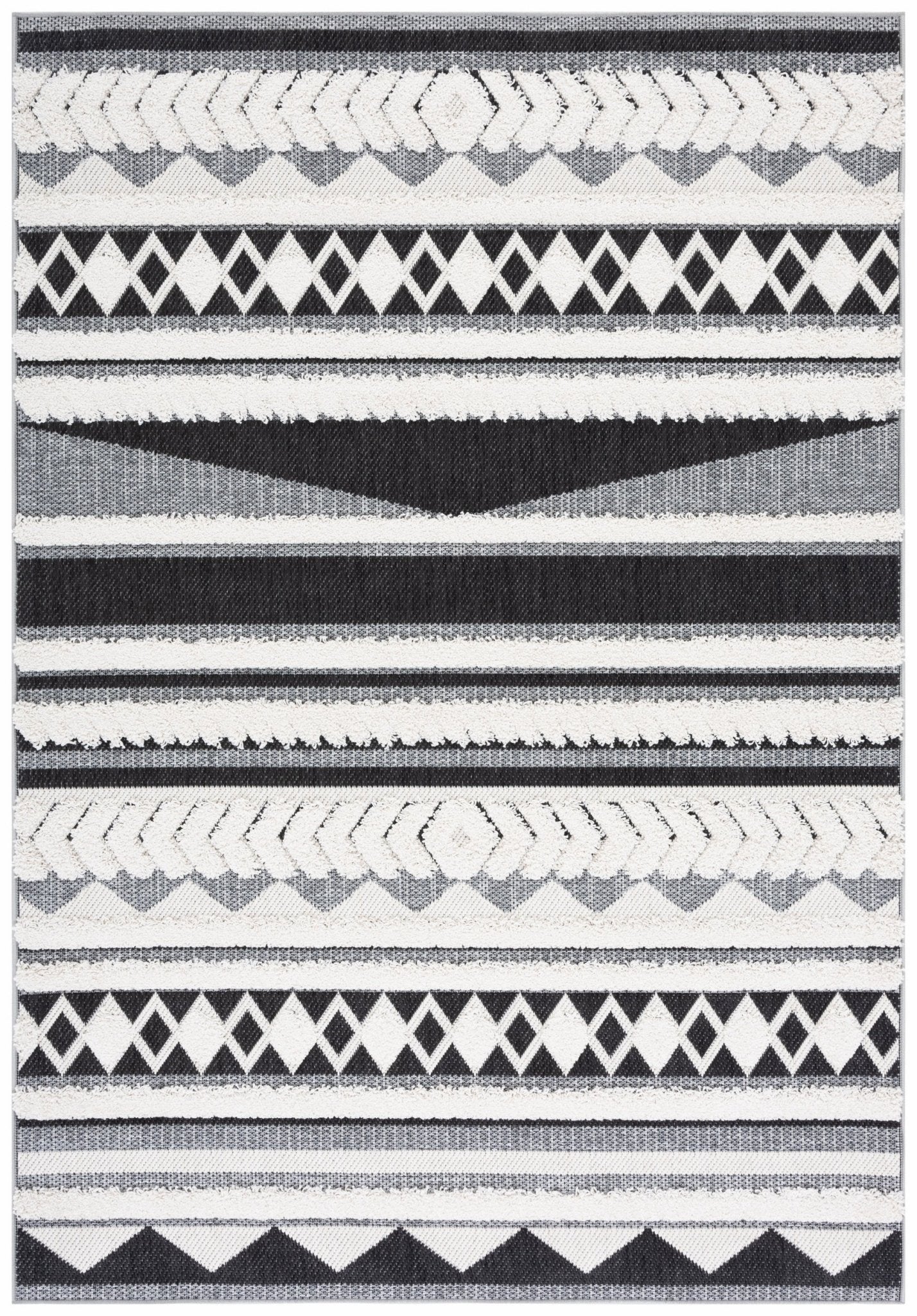 Safavieh Cottage Cot204A Ivory/Black Rug - Safavieh - cot204a - 4