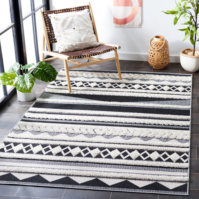 Safavieh Cottage Cot204A Ivory/Black Rug - Safavieh - cot204a - 4