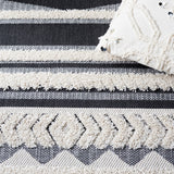 Safavieh Cottage Cot204A Ivory/Black Rug - Safavieh - cot204a - 7r