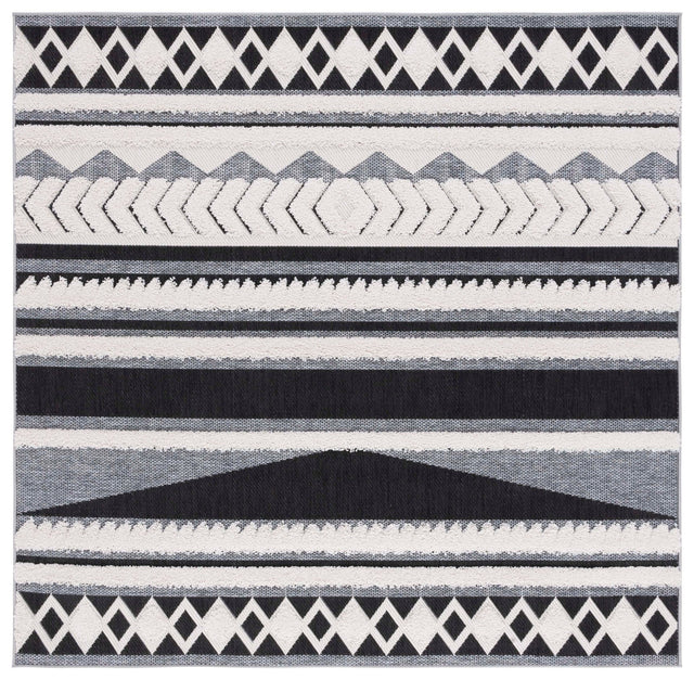 Safavieh Cottage Cot204A Ivory/Black Rug - Safavieh - cot204a - 7sq