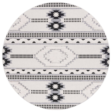 Safavieh Cottage Cot206B Ivory/Black Rug - Safavieh - cot206b - 7r