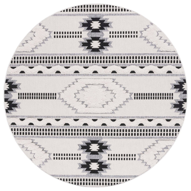 Safavieh Cottage Cot206B Ivory/Black Rug - Safavieh - cot206b - 7r