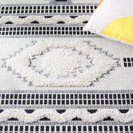 Safavieh Cottage Cot206B Ivory/Black Rug - Safavieh - cot206b - 7r
