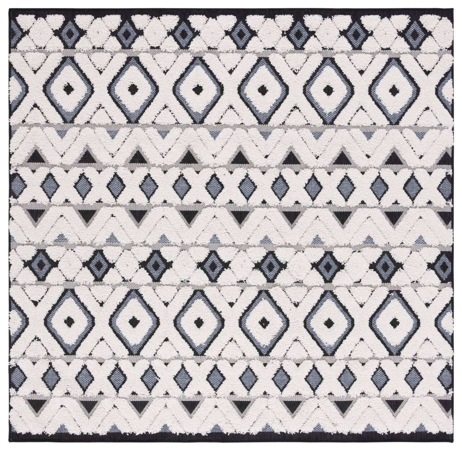 Safavieh Cottage Cot210A Ivory/Dark Grey Rug - Safavieh - cot210a - 7sq