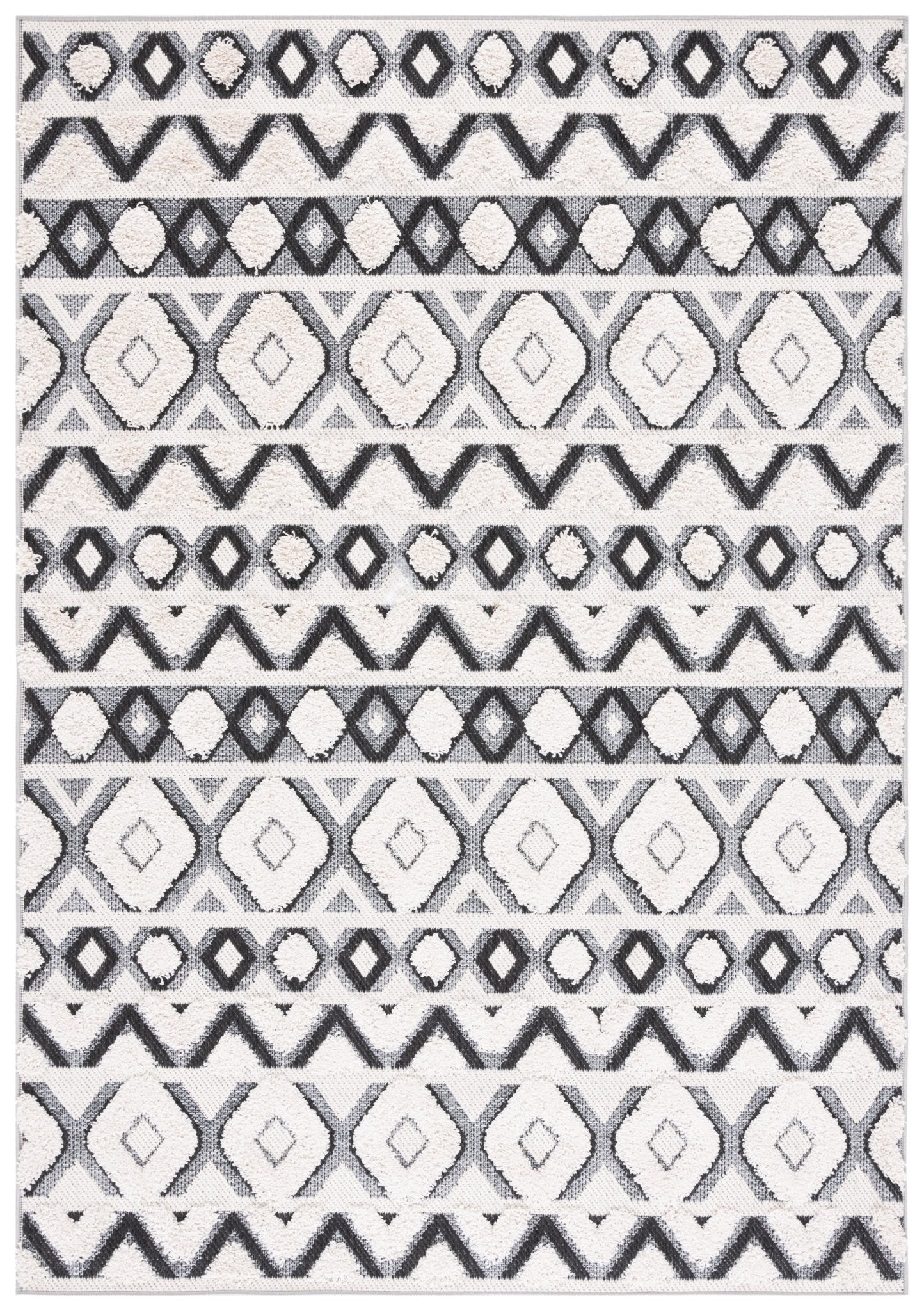 Safavieh Cottage Cot210B Ivory/Black Rug - Safavieh - cot210b - 4