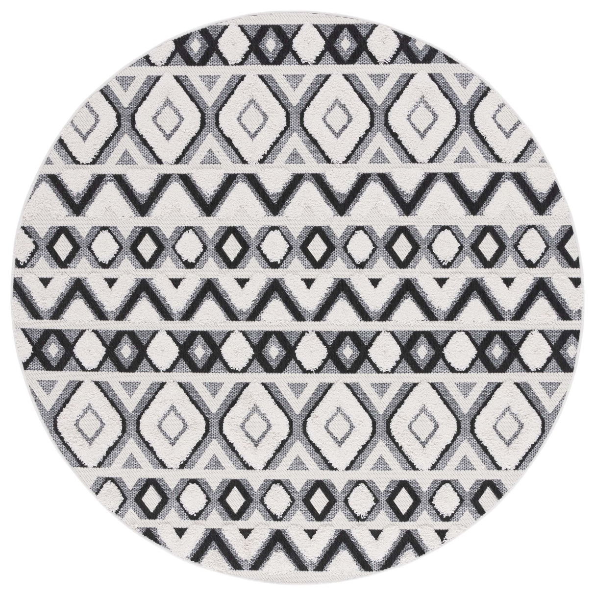 Safavieh Cottage Cot210B Ivory/Black Rug - Safavieh - cot210b - 7r