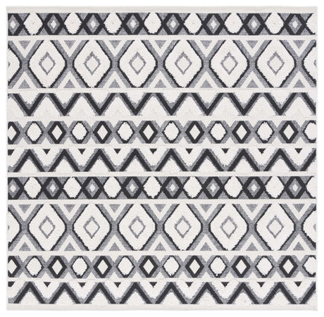 Safavieh Cottage Cot210B Ivory/Black Rug - Safavieh - cot210b - 7sq