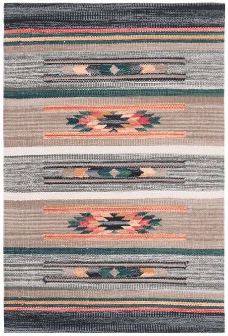 Safavieh Cotton Kilim Klc301F Grey / Olive Rugs - Safavieh - klc301f - 4