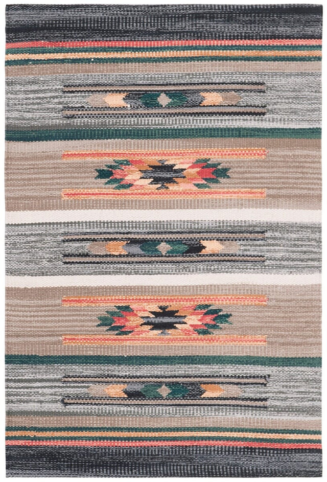 Safavieh Cotton Kilim Klc301F Grey / Olive Rugs - Safavieh - klc301f - 4