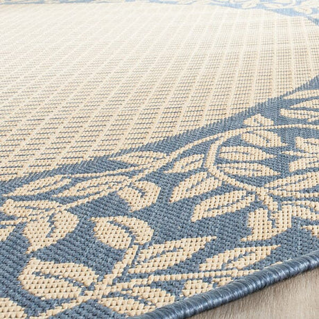 Safavieh Courtyard cy0727 - 3101 Natural / Blue Rugs - Safavieh - cy0727 - 3101 - 0