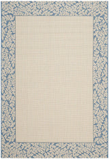 Safavieh Courtyard cy0727 - 3101 Natural / Blue Rugs - Safavieh - cy0727 - 3101 - 0