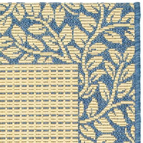 Safavieh Courtyard cy0727 - 3101 Natural / Blue Rugs - Safavieh - cy0727 - 3101 - 0