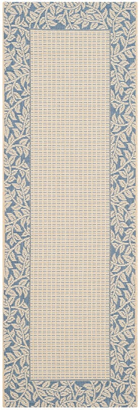 Safavieh Courtyard cy0727 - 3101 Natural / Blue Rugs - Safavieh - cy0727 - 3101 - 210