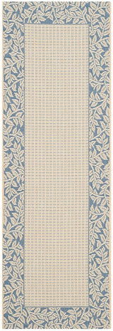 Safavieh Courtyard cy0727 - 3101 Natural / Blue Rugs - Safavieh - cy0727 - 3101 - 27