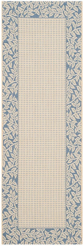 Safavieh Courtyard cy0727 - 3101 Natural / Blue Rugs - Safavieh - cy0727 - 3101 - 27