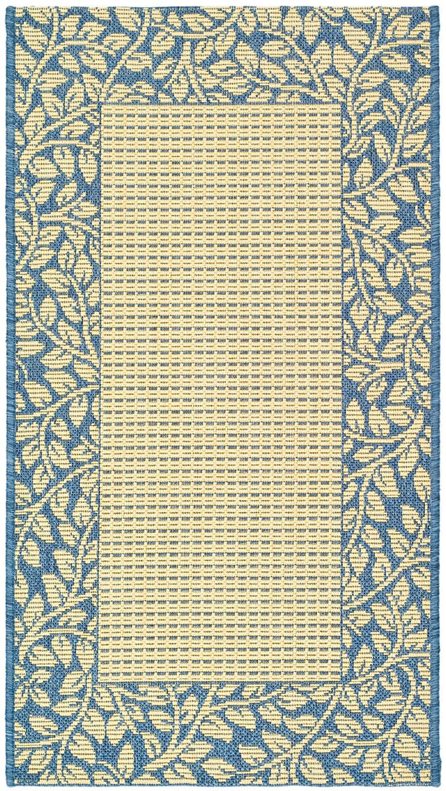 Safavieh Courtyard cy0727 - 3101 Natural / Blue Rugs - Safavieh - cy0727 - 3101 - 6