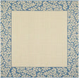 Safavieh Courtyard cy0727 - 3101 Natural / Blue Rugs - Safavieh - cy0727 - 3101 - 7sq