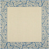 Safavieh Courtyard cy0727 - 3101 Natural / Blue Rugs - Safavieh - cy0727 - 3101 - 7sq