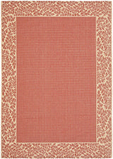 Safavieh Courtyard Cy0727 - 3707 Red / Natural Rugs - Safavieh - cy0727 - 3707 - 2