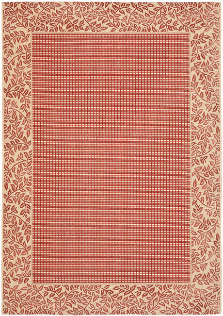 Safavieh Courtyard Cy0727 - 3707 Red / Natural Rugs - Safavieh - cy0727 - 3707 - 2