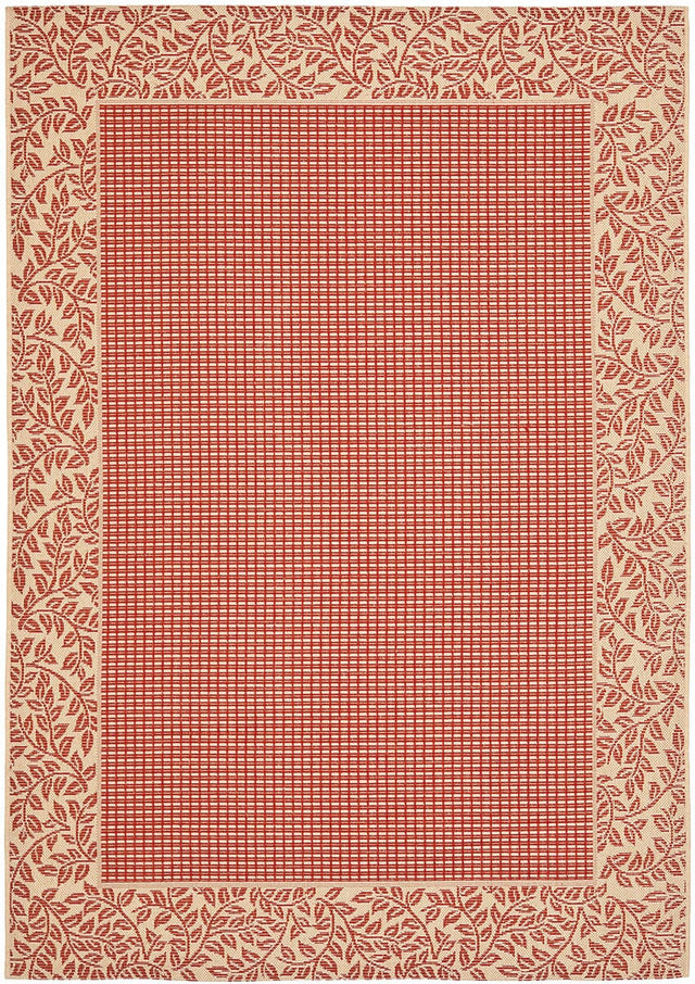 Safavieh Courtyard Cy0727 - 3707 Red / Natural Rugs - Safavieh - cy0727 - 3707 - 2