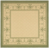Safavieh Courtyard cy0901 - 1e01 Natural / Olive Rugs - Safavieh - cy0901 - 1e01 - 7sq