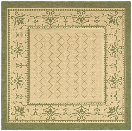 Safavieh Courtyard cy0901 - 1e01 Natural / Olive Rugs - Safavieh - cy0901 - 1e01 - 7sq