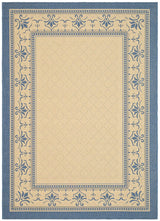Safavieh Courtyard cy0901 - 3101 Natural / Blue Rugs - Safavieh - cy0901 - 3101 - 0