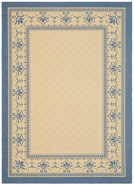 Safavieh Courtyard cy0901 - 3101 Natural / Blue Rugs - Safavieh - cy0901 - 3101 - 0