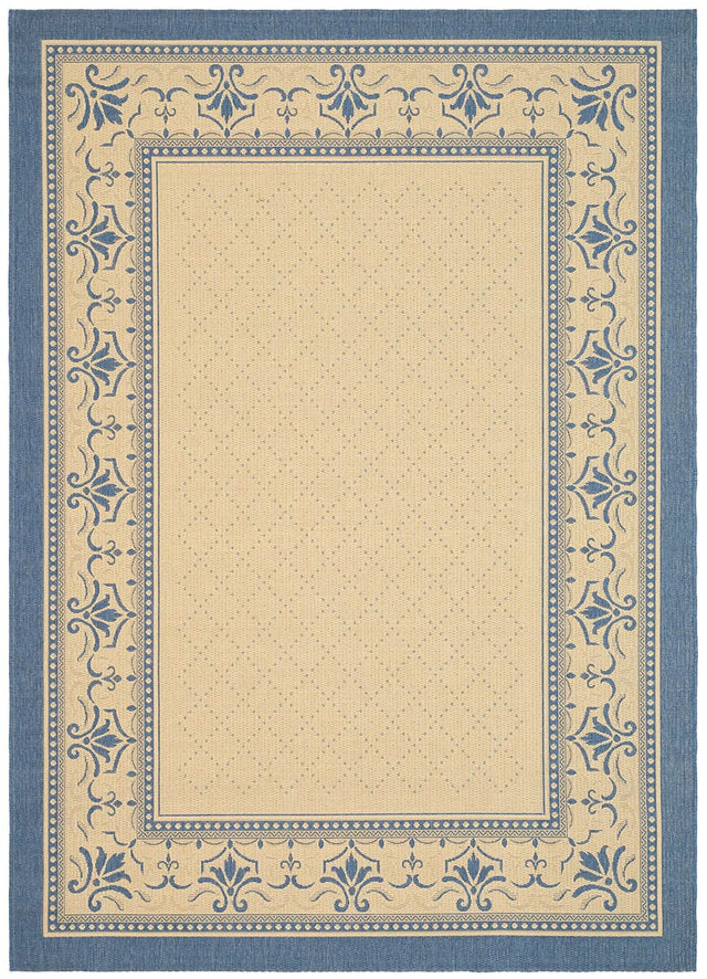 Safavieh Courtyard cy0901 - 3101 Natural / Blue Rugs - Safavieh - cy0901 - 3101 - 0