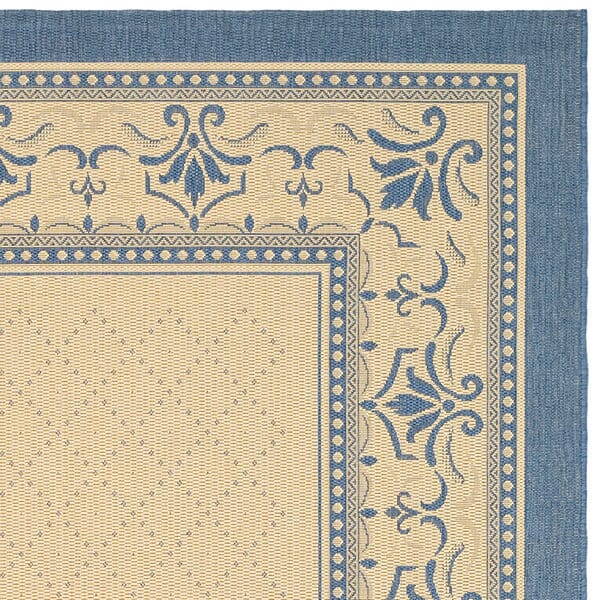 Safavieh Courtyard cy0901 - 3101 Natural / Blue Rugs - Safavieh - cy0901 - 3101 - 0