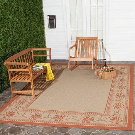 Safavieh Courtyard cy0901 - 3201 Natural / Terra Rugs - Safavieh - cy0901 - 3201 - 0